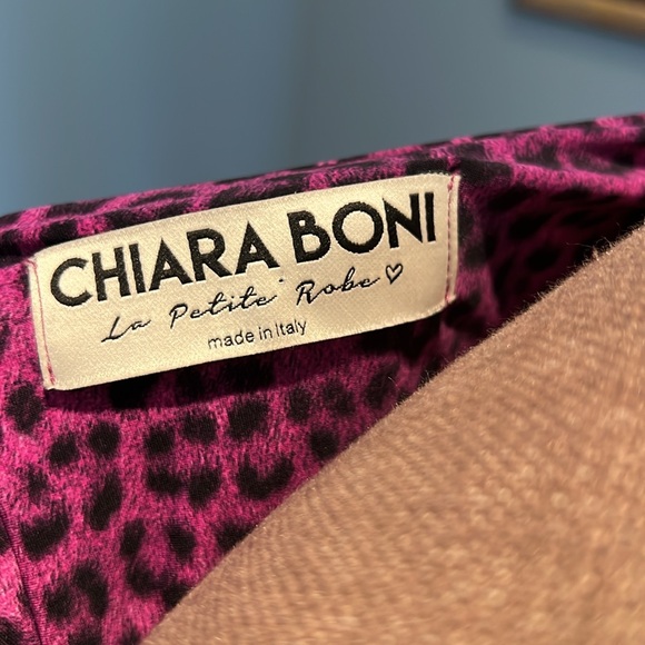 Chiara Boni Purple Animal Print Midi Dress - Picture 7 of 8
